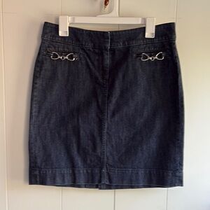 Denim Skirt with Hardware NY & Co  Size 8